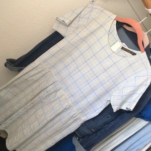 Motel Vintage plaid mini dress size S
